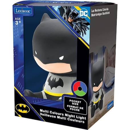 Veilleuse 3D Batman - LEXIBOOK - Lumière LED - Anti chocs - Enfant - 3 ans et plus NOIR 6 - vertbaudet enfant 