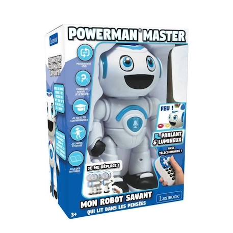 Robot Programmable POWERMAN® MASTER - LEXIBOOK - Quiz, Musique, Jeux, Lancer de Disque et Télécommande BLANC 5 - vertbaudet enfant 