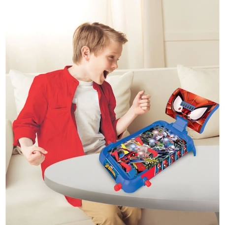 Flipper Électronique Spider-Man - LEXIBOOK - Effets lumineux et sonores BLEU 4 - vertbaudet enfant 