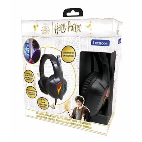 Casque audio - LEXIBOOK - Harry Potter - Compatibilité multiplateforme - Effet de lumière LED NOIR 3 - vertbaudet enfant 