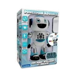 Jouet-Jeux éducatifs-Robot Programmable Powerman Advance - LEXIBOOK - Quiz, Musique, Jeux, Histoires - Télécommande - Blanc