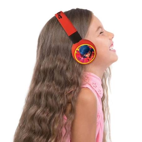 Casque audio Bluetooth® 2 en 1 Miraculous pour enfants - LEXIBOOK ROUGE 3 - vertbaudet enfant 