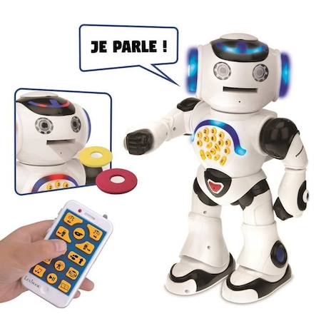 POWERMAN® - Mon Premier Robot Ludo-Éducatif (Français), sons et lumières - LEXIBOOK BLANC 2 - vertbaudet enfant 