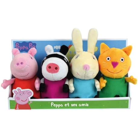 Coffret peluche Peppa Pig Jemini - Peppa et ses amis - Zuzu Zebra, Mle Rabbit, Candy Cat NOIR 4 - vertbaudet enfant 
