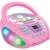 Lecteur CD Portable Bluetooth Licorne - LEXIBOOK - Effets Lumineux - USB - Enfant - Violet - Rose ROSE 1 - vertbaudet enfant 