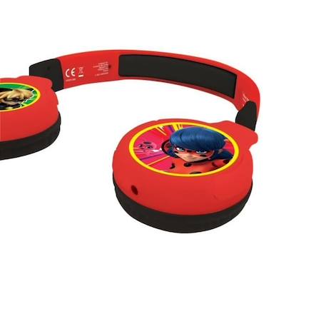 Casque audio Bluetooth® 2 en 1 Miraculous pour enfants - LEXIBOOK ROUGE 2 - vertbaudet enfant 