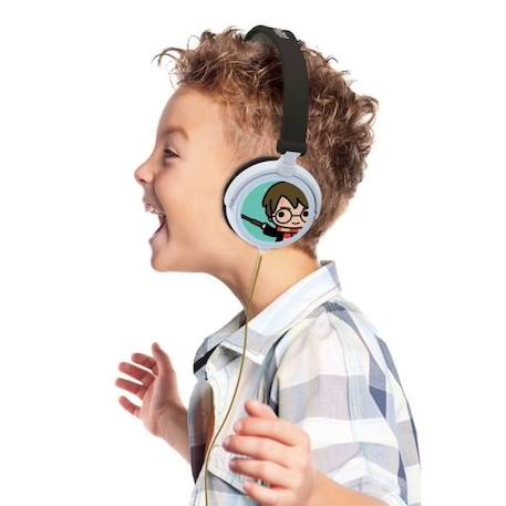 Casque stéréo filaire pliable pour enfants Harry Potter - LEXIBOOK - Limitation de volume d'écoute MULTICOLORE 4 - vertbaudet enfant 