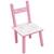 FUN HOUSE - Table licorne h 41,5 cm x l 61 cm x p 42 cm avec une chaise h 49,5 cm x l 31 cm x p 31,5 cm pour enfant ROSE 3 - vertbaudet enfant 