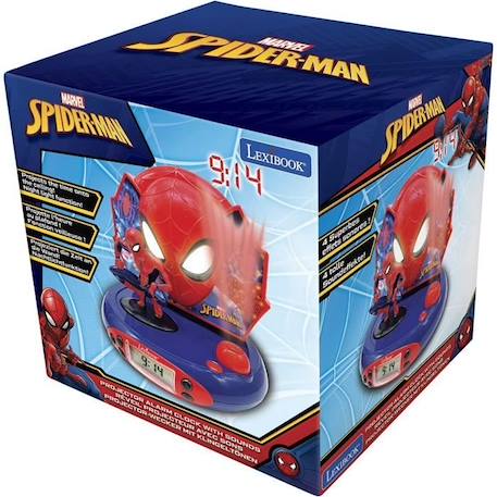 SPIDER-MAN - Réveil projecteur avec effets sonores et veilleuse intégrée - LEXIBOOK BLEU 6 - vertbaudet enfant 