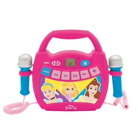 Enceinte Bluetooth Disney Princesses - LEXIBOOK - Effets Lumineux, Micros, Batterie Rechargeable ROSE 2 - vertbaudet enfant 