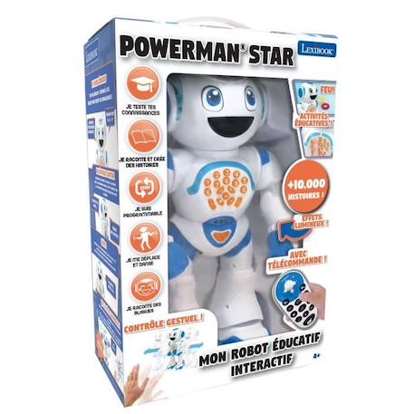 POWERMAN® STAR Robot Interactif pour Jouer et Apprendre avec contrôle gestuel et télécommande (Français) BLANC 6 - vertbaudet enfant 