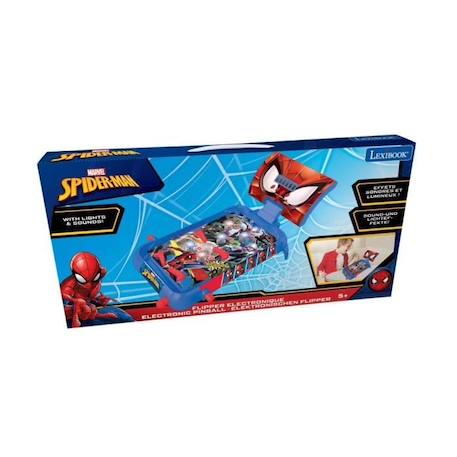 Flipper Électronique Spider-Man - LEXIBOOK - Effets lumineux et sonores BLEU 3 - vertbaudet enfant 