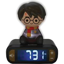 -Réveil digital Harry Potter en 3D avec effets sonores et veilleuse lumineuse - LEXIBOOK