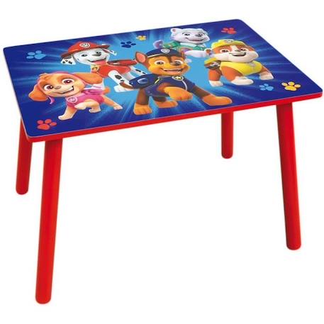 FUN HOUSE PAT'PATROUILLE Table H 41,5 cm x l 61 cm x P 42 cm avec une chaise H 49,5 cm x l 31 cm x P 31,5 cm - Pour enfant ROUGE 2 - vertbaudet enfant 