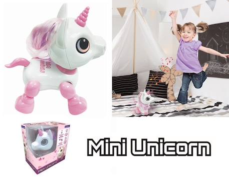 Robot Licorne Power Unicorn Mini - Effets Lumineux et Sonores - Contrôle par Claquement de Main - Répétition BLANC 4 - vertbaudet enfant 