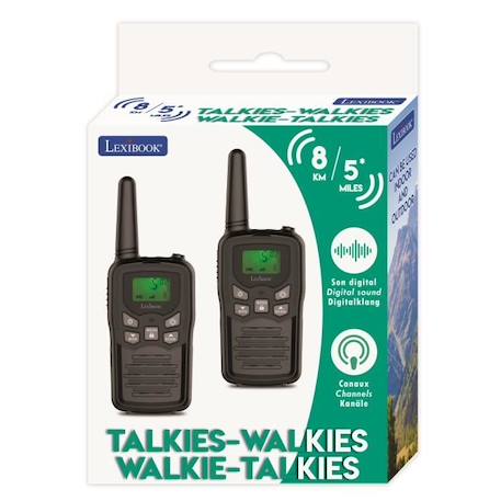 Talkie-Walkies LEXIBOOK noirs - Portée 8 km - Fonction Moniteur - Lampe de poche intégrée BLEU 3 - vertbaudet enfant 