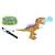 Robot télécommandé RC Tirex - Dinosaure cracheur de fumée avec effets sonores et lumineux MARRON 1 - vertbaudet enfant 