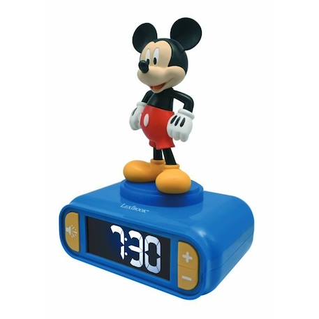 Réveil digital avec veilleuse lumineuse Mickey en 3D et effets sonores BLEU 2 - vertbaudet enfant 