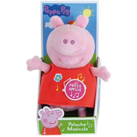 PEPPA PIG Peluche musicale ± 20 cm ROSE 3 - vertbaudet enfant 