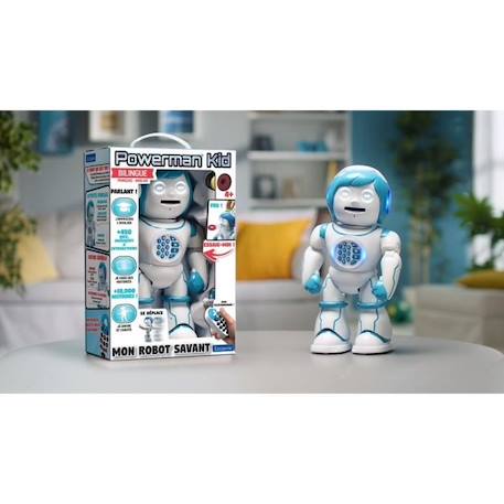 Robot éducatif bilingue POWERMAN® KID de LEXIBOOK - Apprendre et jouer en français et en anglais BLANC 5 - vertbaudet enfant 