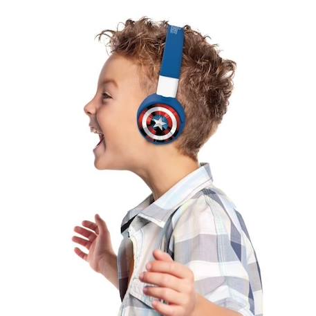 Casque Bluetooth® 2 en 1 AVENGERS pour enfants - LEXIBOOK BLEU 3 - vertbaudet enfant 