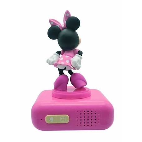 Réveil digital Minnie 3D avec veilleuse lumineuse et effets sonores - LEXIBOOK - Pile - Rose et noir ROSE 2 - vertbaudet enfant 