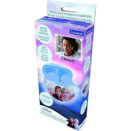 Lexibook - Ecouteurs sans fil La Reine des Neiges 2 pour enfants - Violet - Bluetooth 5.1 - Microphones intégrés VIOLET 5 - vertbaudet enfant 