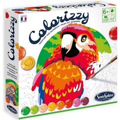 Jouet-Activités artistiques et musicales-Peinture Colorizzy - Sentosphère - Oiseaux - Kit enfant - Couleurs vibrantes et couvrantes