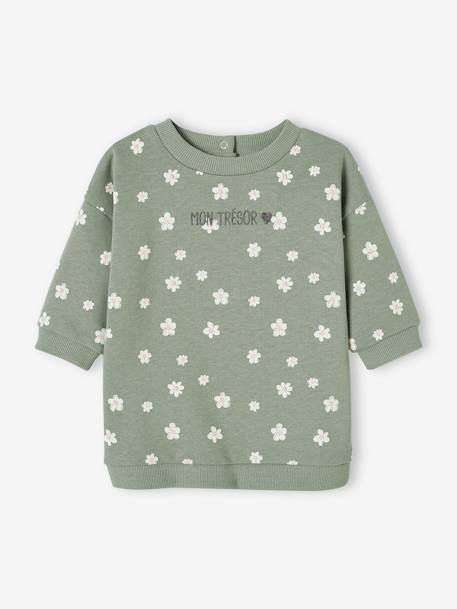 Ensemble robe + legging bébé personnalisable vert sauge 2 - vertbaudet enfant 