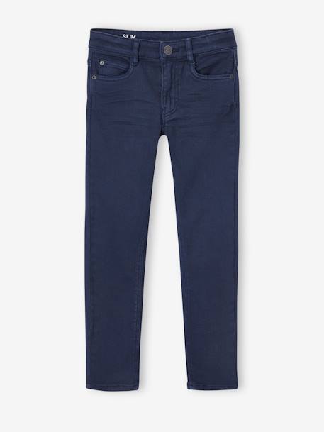 Slim garçon couleur morphologique FIN argile+beige+bleu nuit+noir+tomette+vert émeraude 11 - vertbaudet enfant 