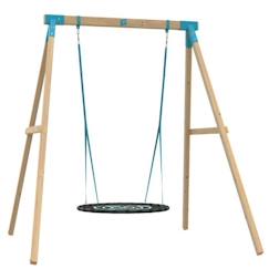 Jouet-Jeux de plein air-Portique tp toys amarante bois carre balancoire nid / kit d'ancrage h.243 cm
