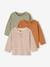 Lot de 3 tee-shirts bébé noix de pécan+rouge 1 - vertbaudet enfant 