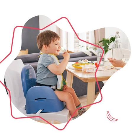 Badabulle Rehausseur de chaise Chat - Pliage Compact - Universel - De 6 à 36 mois BLEU 2 - vertbaudet enfant 