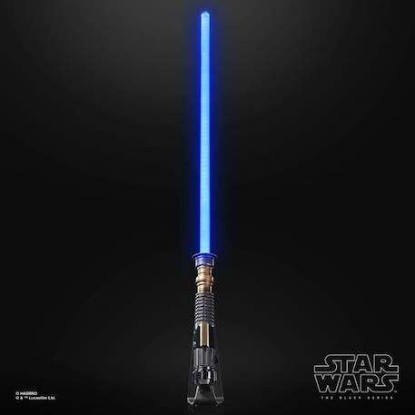 Sabre laser Force FX Elite d'Obi-Wan Kenobi avec LED et effets sonores, article de cosplay pour adultes, Star Wars The Black Series NOIR 2 - vertbaudet enfant 