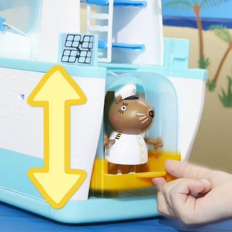 Figurine Le bateau de croisière de Peppa, coffret de jeu à étages avec 17 pièces, jouets préscolaires Peppa Pig, dès 3 ans ROSE 5 - vertbaudet enfant 