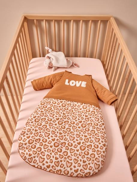 Gigoteuse hiver manches longues amovibles bi-matière LOVELY LEO noisette 4 - vertbaudet enfant 