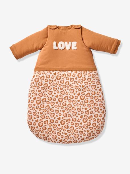 Gigoteuse hiver manches longues amovibles bi-matière LOVELY LEO noisette 3 - vertbaudet enfant 