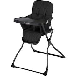 Puériculture-Chaise haute, réhausseur-BEBECONFORT LILY Chaise haute bébé, ultra compacte et légère, confort optimal, de 6 mois à 3 ans, jusqu'à 15 kg, Tinted graphite