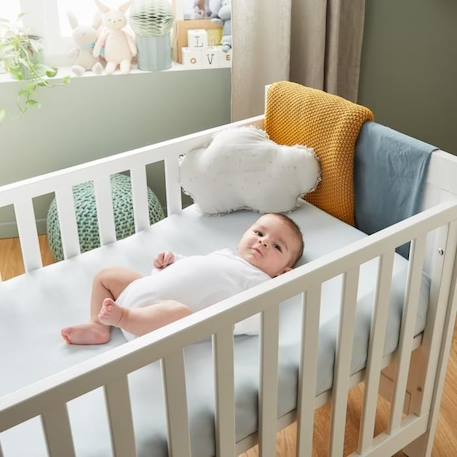 Plan incliné bébé P'Tit Lit pour lit 70x140 cm - Ventilé - Anti-acariens - Certifié Oeko-Tex® BLANC 2 - vertbaudet enfant 