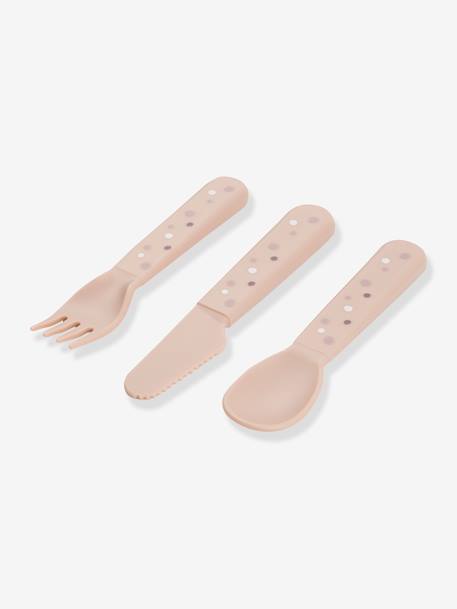 Set de 3 couverts Happy dots blush+vert 4 - vertbaudet enfant 