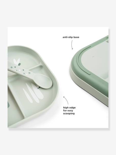 Assiette plateau Happy clouds blush+vert 10 - vertbaudet enfant 