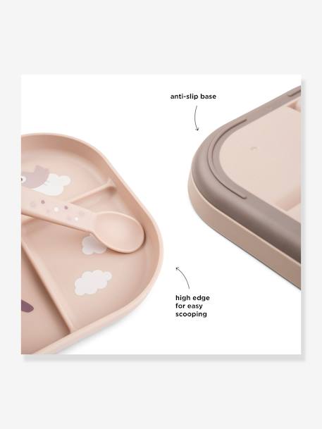 Assiette plateau Happy clouds blush+vert 5 - vertbaudet enfant 
