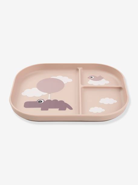 Assiette plateau Happy clouds blush+vert 3 - vertbaudet enfant 