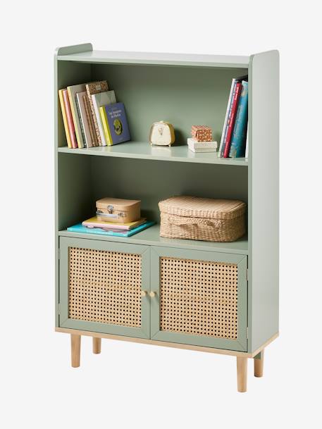 Bibliothèque cannage POÉSIE rose+vert 5 - vertbaudet enfant 