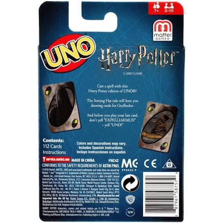 Jeu de cartes Uno Harry Potter de Mattel Games - Pour 2 à 10 joueurs dès 7 ans VERT 5 - vertbaudet enfant 