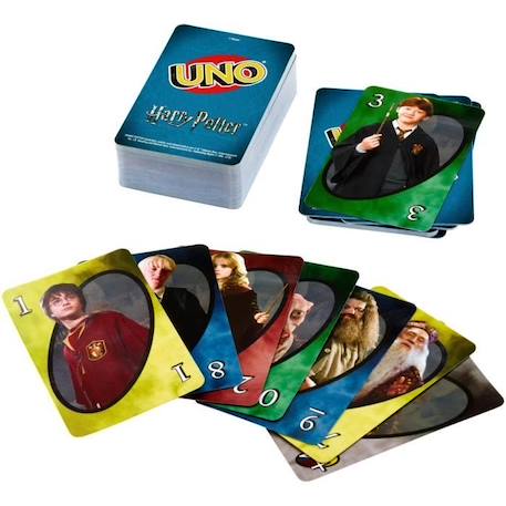 Jeu de cartes Uno Harry Potter de Mattel Games - Pour 2 à 10 joueurs dès 7 ans VERT 2 - vertbaudet enfant 