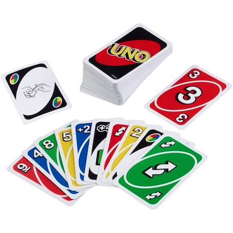 Jeu de Cartes Uno - Mattel Games - Pour toute la famille - 2 joueurs ou plus - Dès 7 ans ROUGE 2 - vertbaudet enfant 