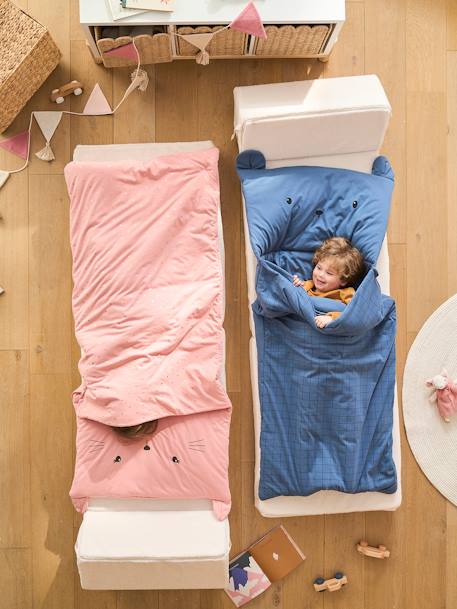 Sac de couchage Chat, avec coton recyclé rose 6 - vertbaudet enfant 