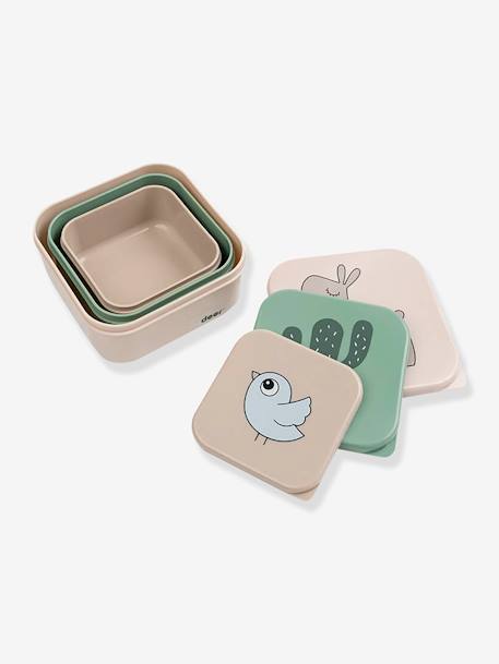 Lot de 3 boîtes Deer Friends multicolore+rose nude+sable+vert 11 - vertbaudet enfant 