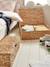 Panier de rangement XL pour dessous de lit en jacinthe d'eau beige doré 1 - vertbaudet enfant 